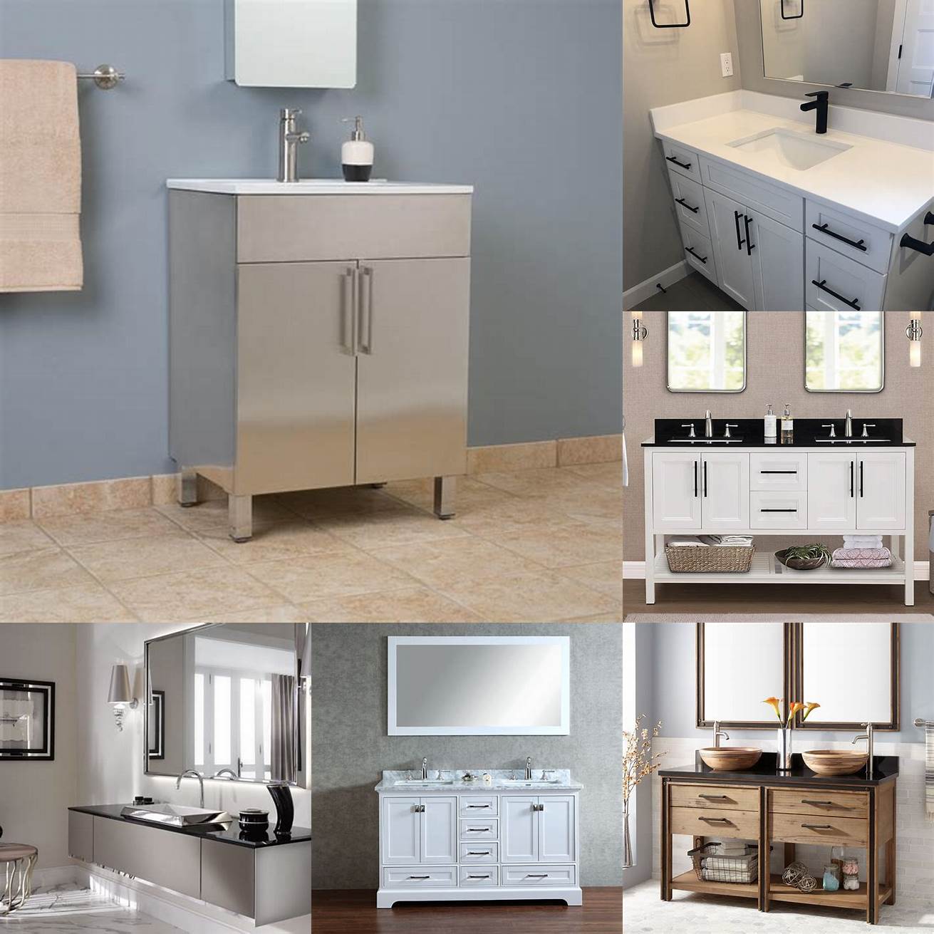 3 Value Metal vanities can increase the value of your home as they are considered a high-end material that adds a touch of luxury to your bathroom