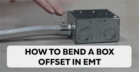 3/4 Emt Box Offset Chart