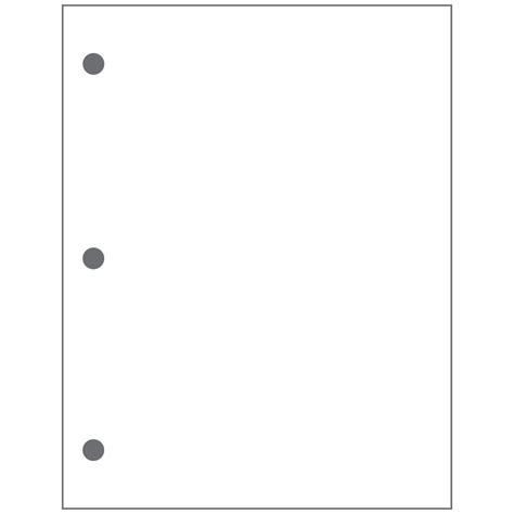 3 Hole Punch Template