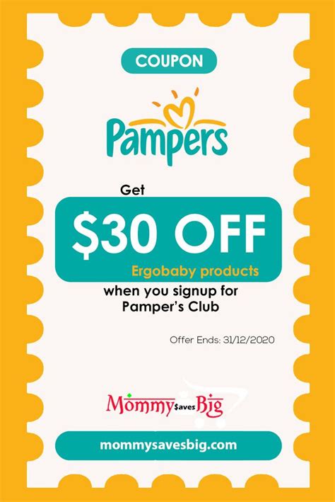 3 Off Pampers Printable Coupon