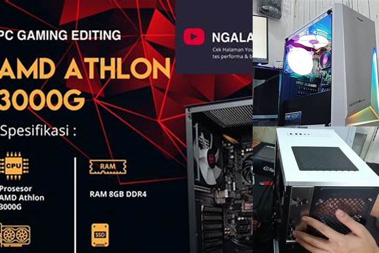 3. PC Rakitan Gaming Murah 1 Jutaan: AMD Athlon 200GE