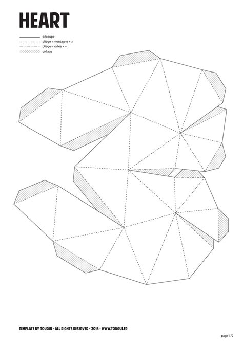 3d Heart Template