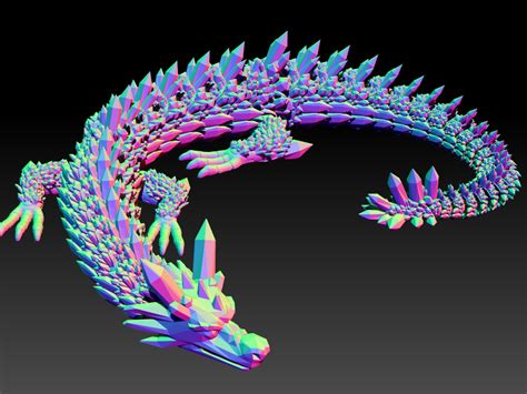 3d Printable Articulated Dragon