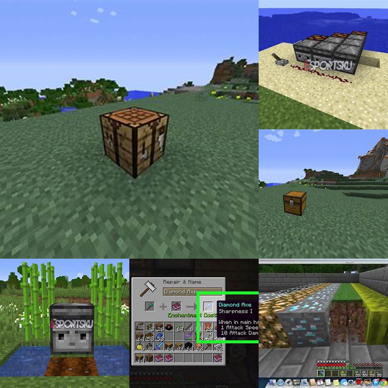 4 Fungsi Pemotongan Blok - Minecraft 118 hadir dengan fungsi pemotongan blok baru yang memungkinkan Anda untuk memotong blok menjadi ukuran yang lebih kecil