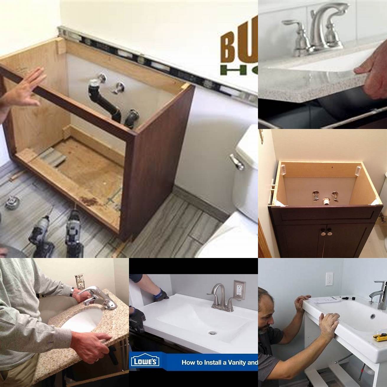 4 Install New Vanity Follow the manufacturers instructions to install your new vanity