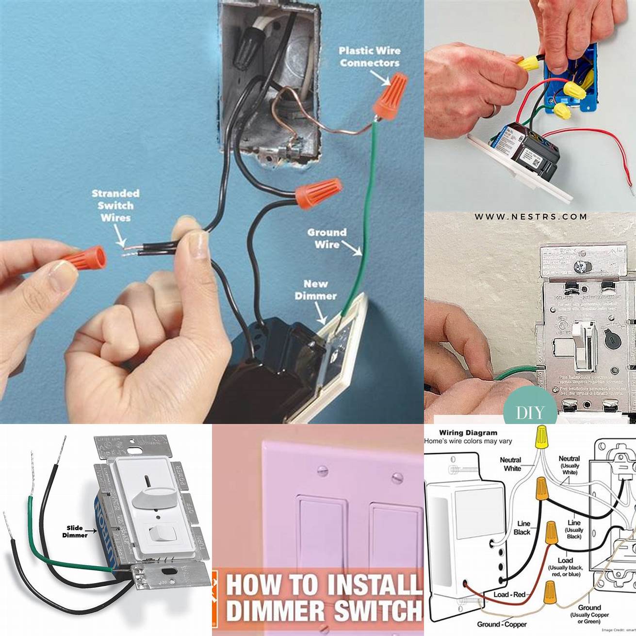 4 Install a dimmer switch