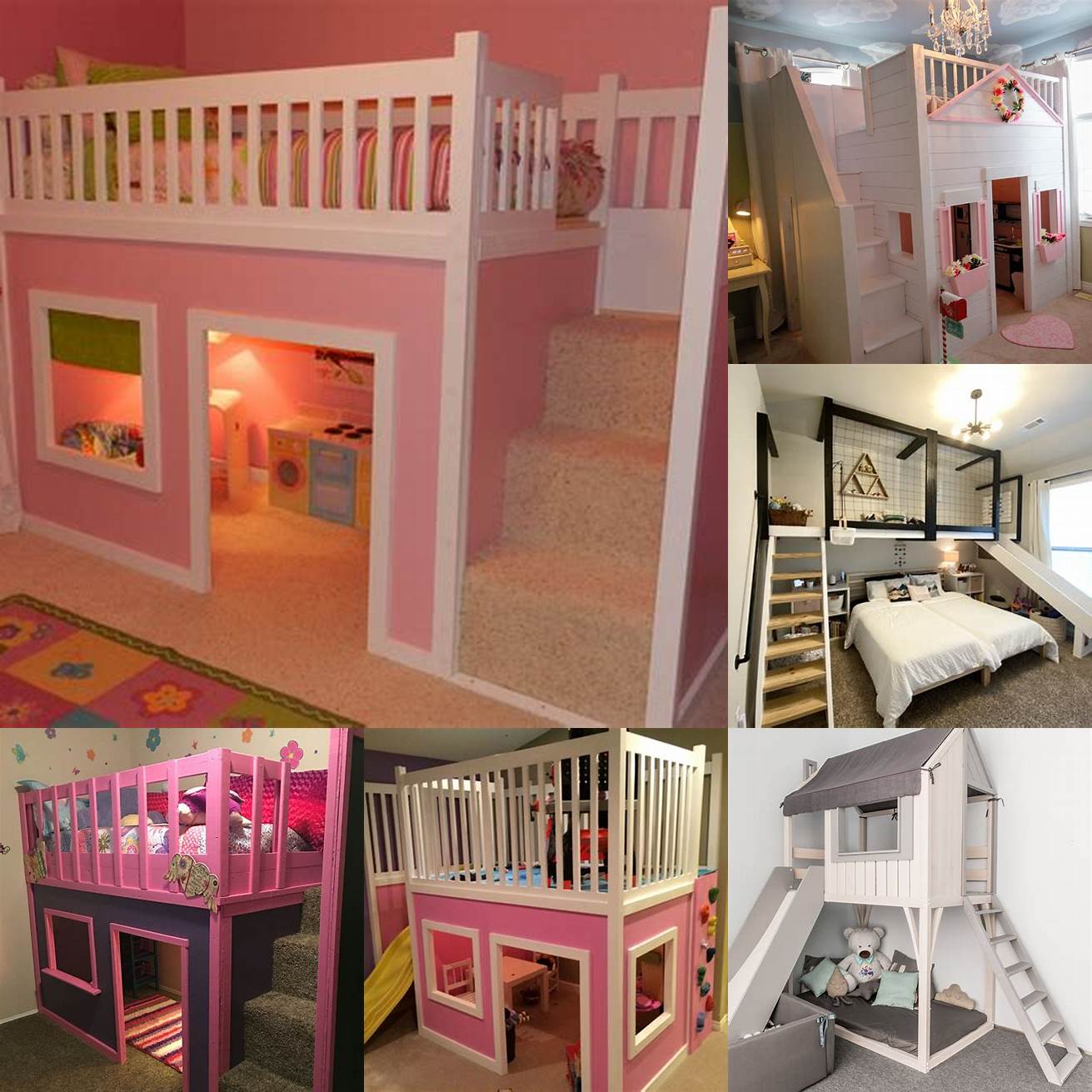 4 Loft Bed with Play Area
