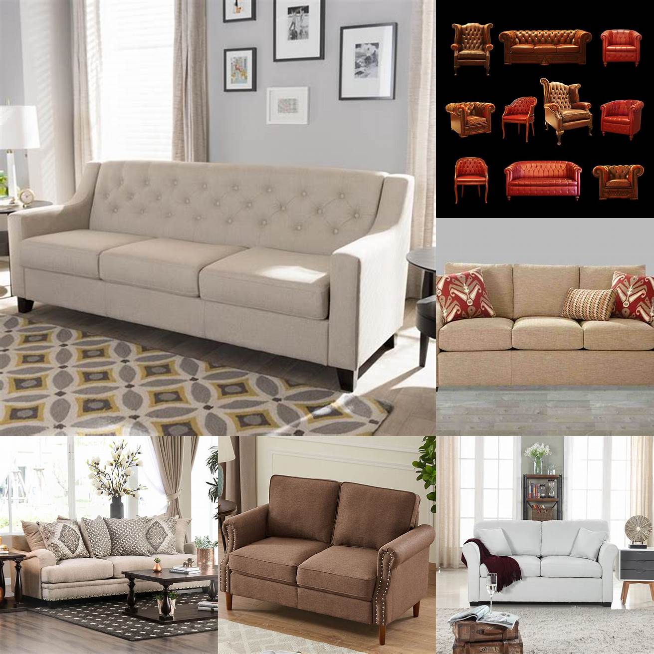 4 May require more maintenance than other types of sofas especially if upholstered in light-colored fabrics