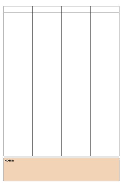 4 In A Row Template