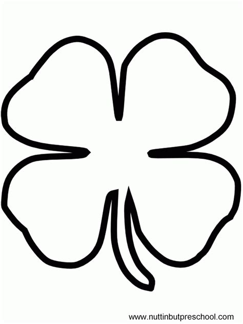 4 Leaf Clover Template