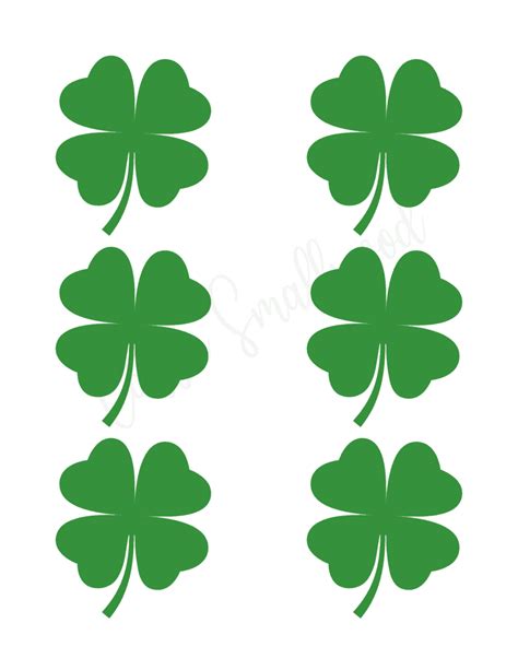 4 Leaf Clover Template Free