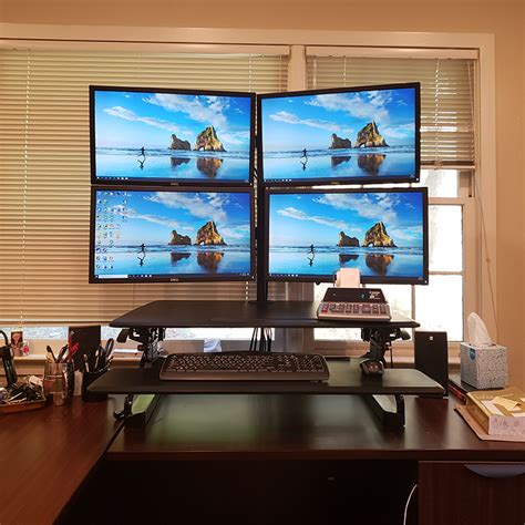 4 Monitor Computer Desk