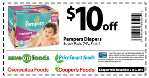 4 Off Pampers Coupon Printable