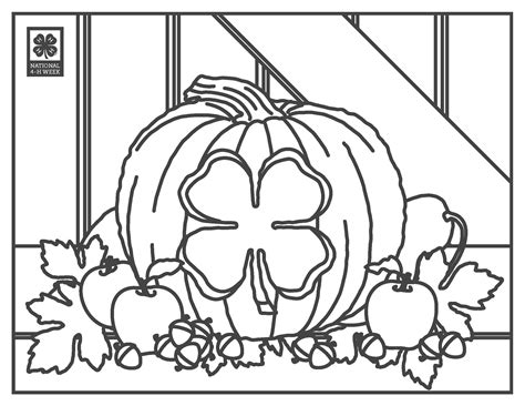 4 h coloring pages