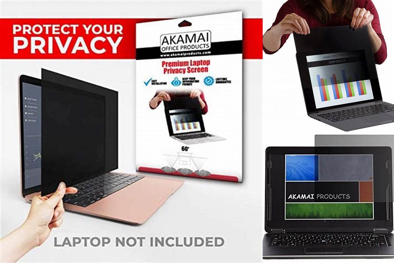 4. Akamai Office Products Privacy Screen Filter for 13 Inch Laptops
