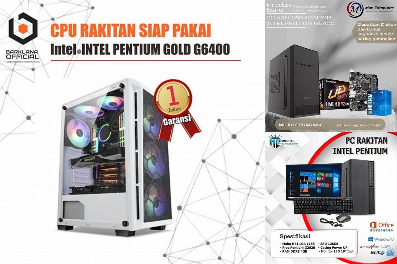 4. PC Budget Rakitan Intel Pentium