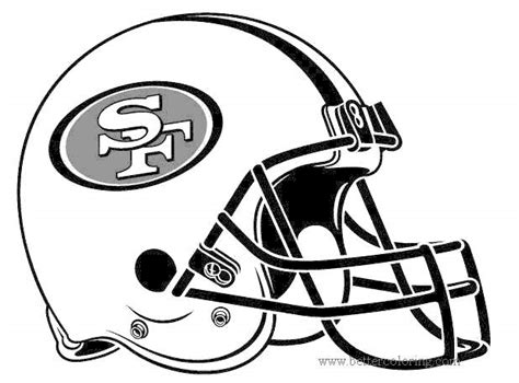 49ers helmet coloring pages