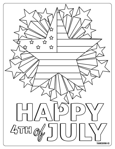 4th of july coloring sheets