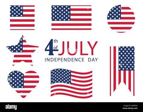 4th of july flags