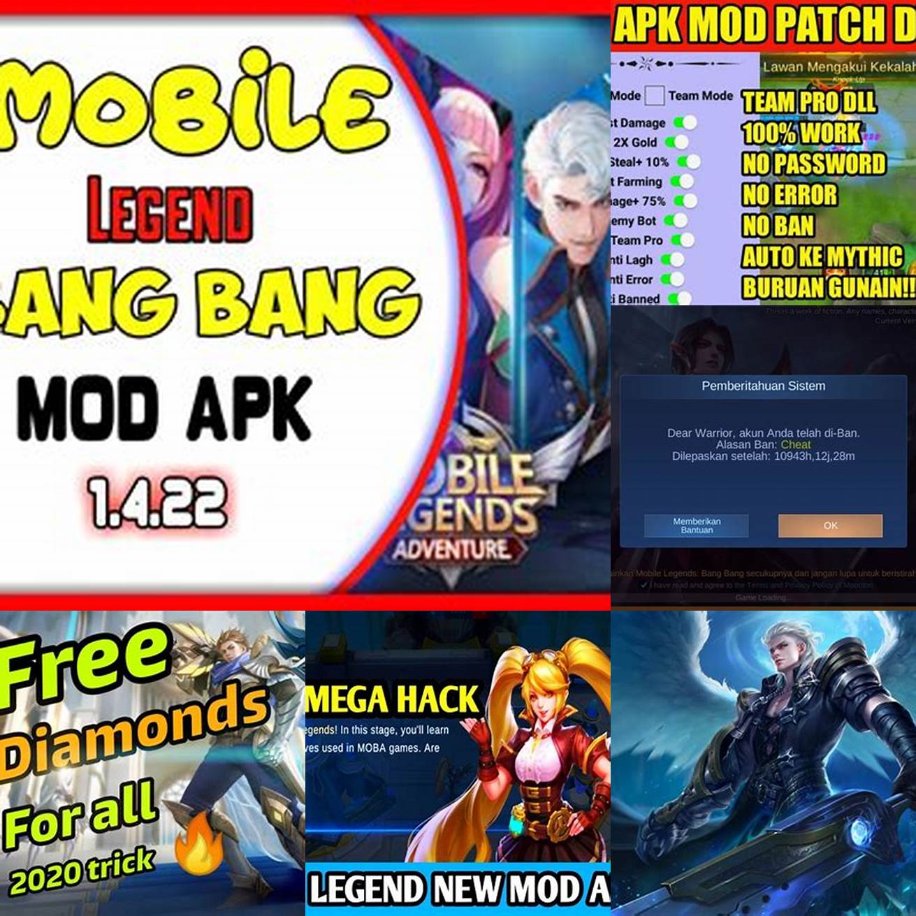 5 Apakah saya bisa di banned jika menggunakan mod APK Mobile Legend Diamond