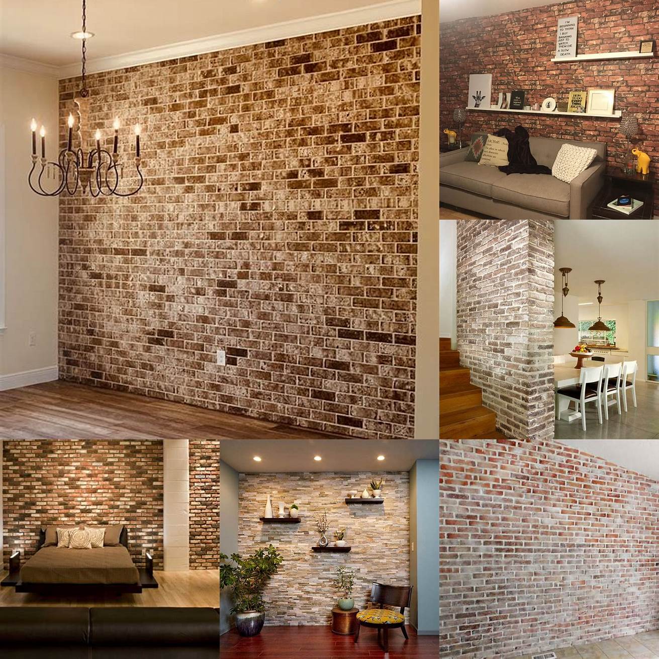 5 Brick Accent Walls