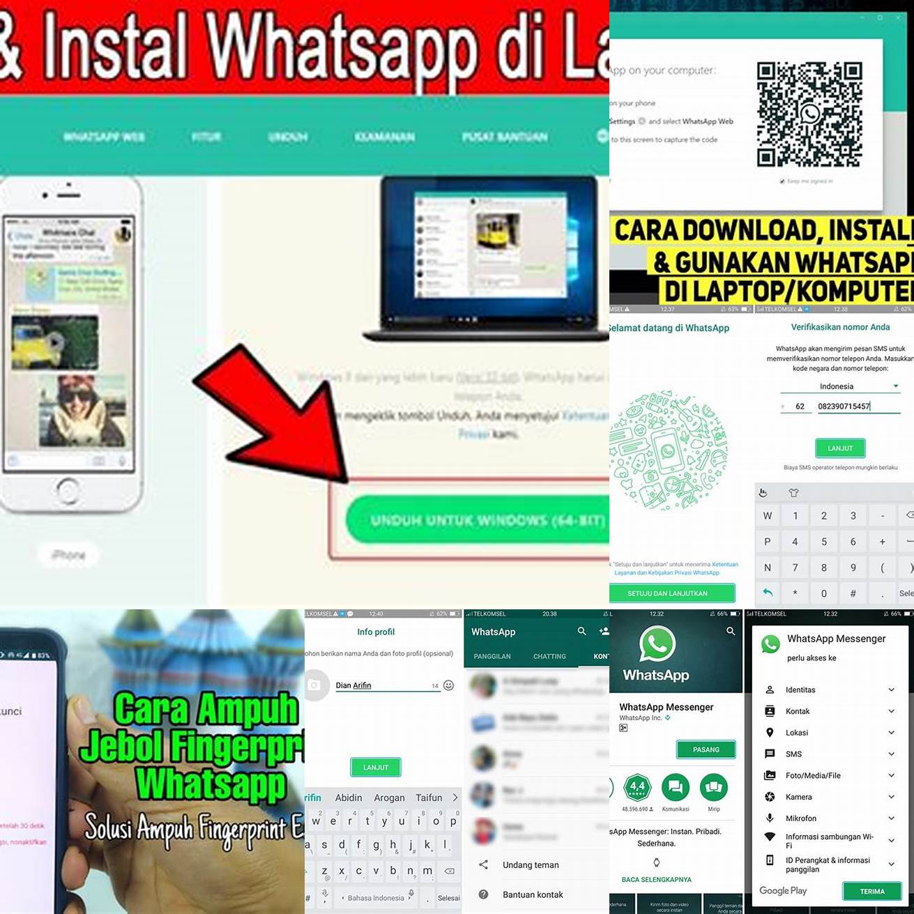 5 Buka aplikasi WhatsApp dan daftar