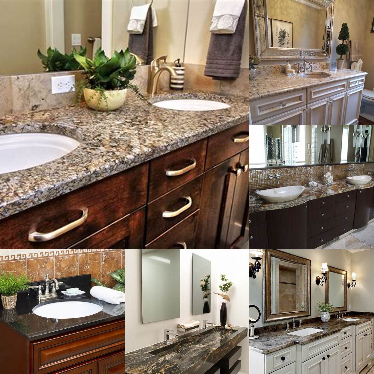 5 Granite countertop bathroom vanity