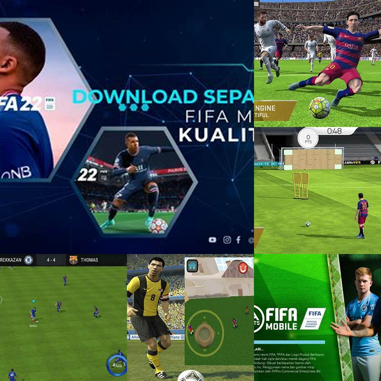 5 Mainkan game sepak bola FIFA mod APK