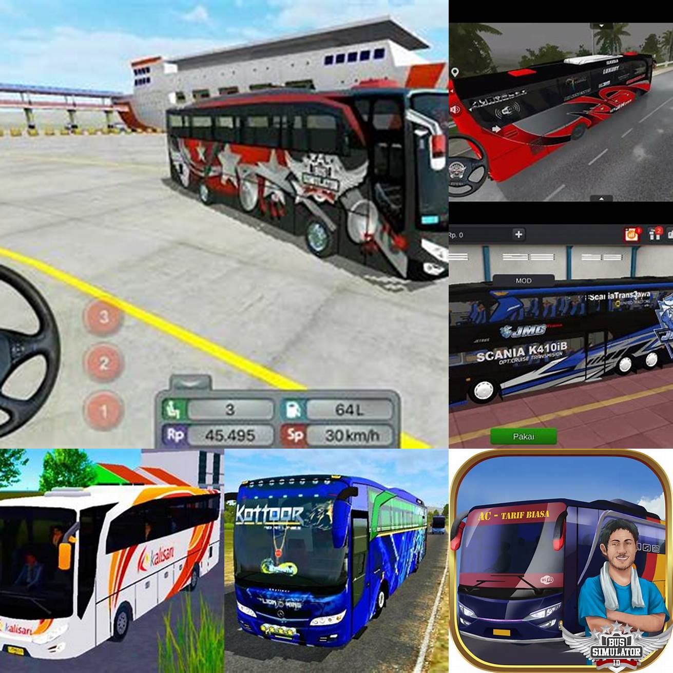 5 Selesai Sekarang kamu sudah bisa memainkan Bus Simulator Indonesia Mod Apk Obb