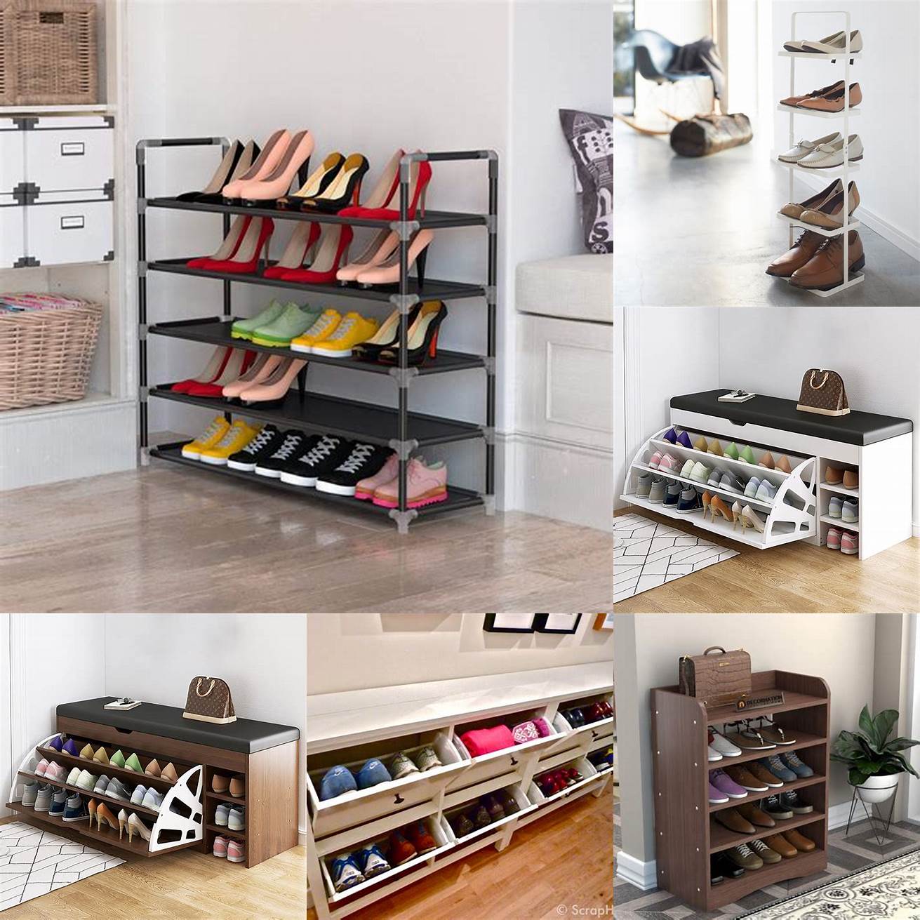 5 Shoe Rack a piece of furniture that is used to store shoes and keep them organized
