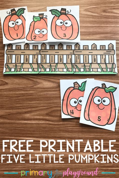 5 Little Pumpkins Printable
