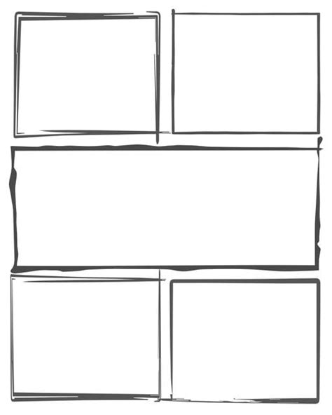 5 Panel Comic Template