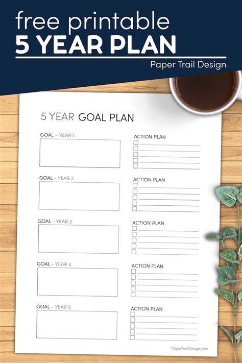 5 Year Plan Template Free