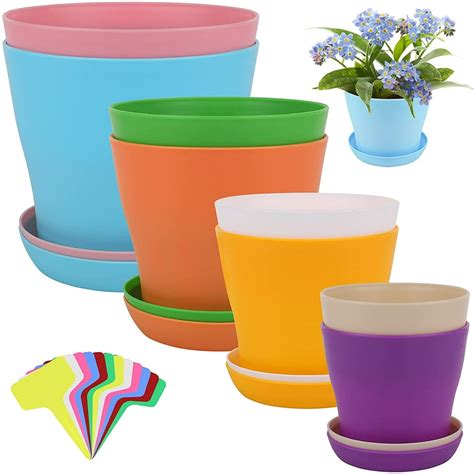 5 inch plastic plant pots