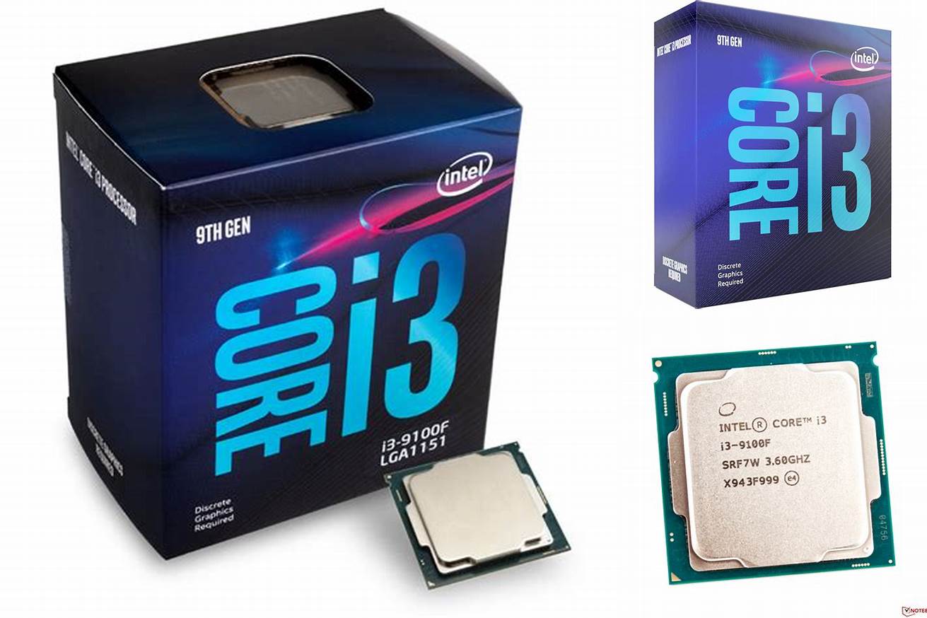 5. Intel Core i3-9100F