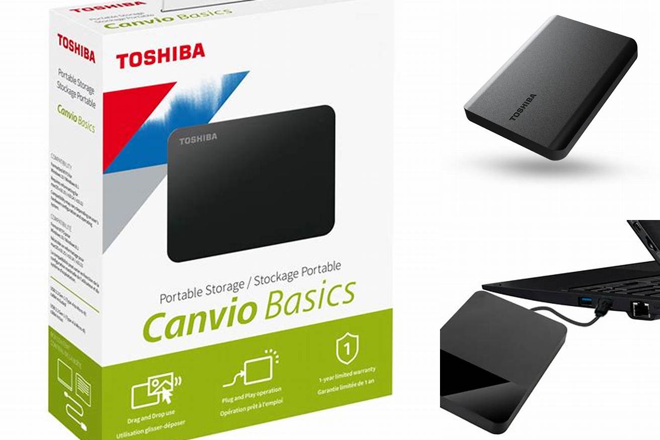 5. Toshiba Canvio Basics External Hard Drive Holder