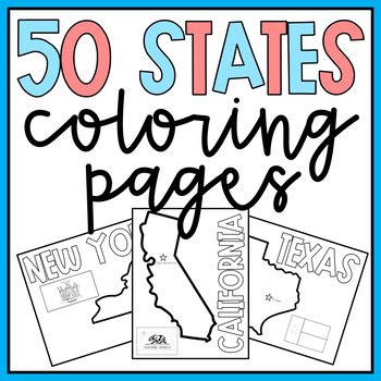 50 states coloring pages pdf