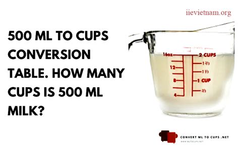 500 ml in cups