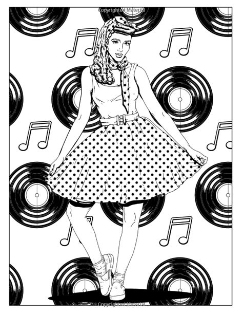 50s coloring pages
