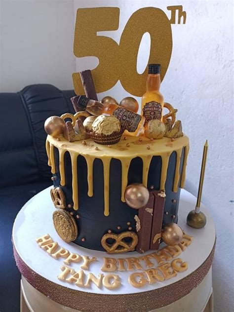 50th birthday cake for men