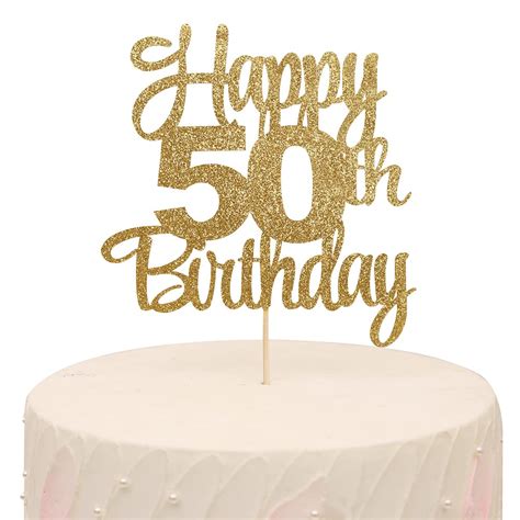 50th birthday cake topper