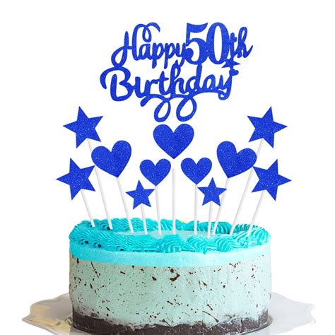50th birthday cake topper for him