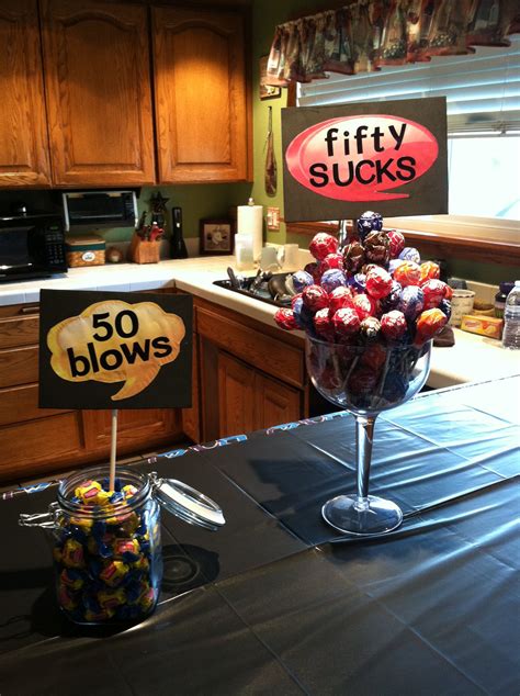 50th birthday party ideas for a man at home