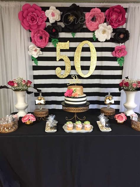 50th birthday party ideas for a woman at home