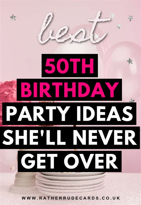 50th birthday party ideas for her
