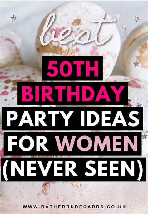 50th birthday party ideas for women