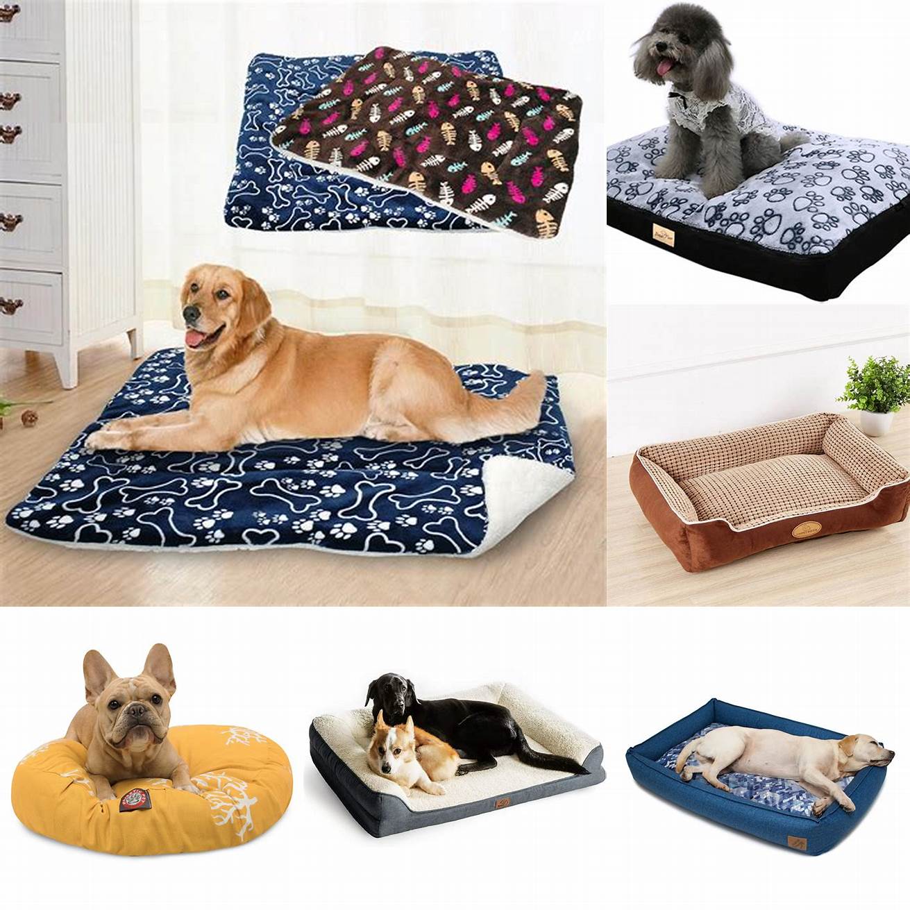 6 A pet bed with a removable machine-washable cover