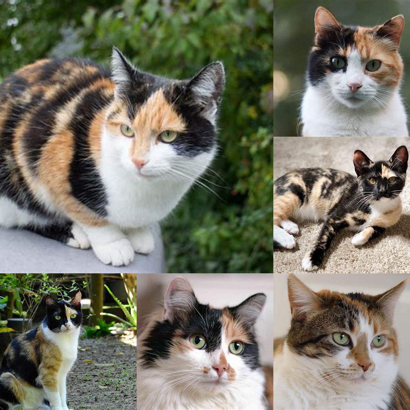 6 Calico and White Pattern