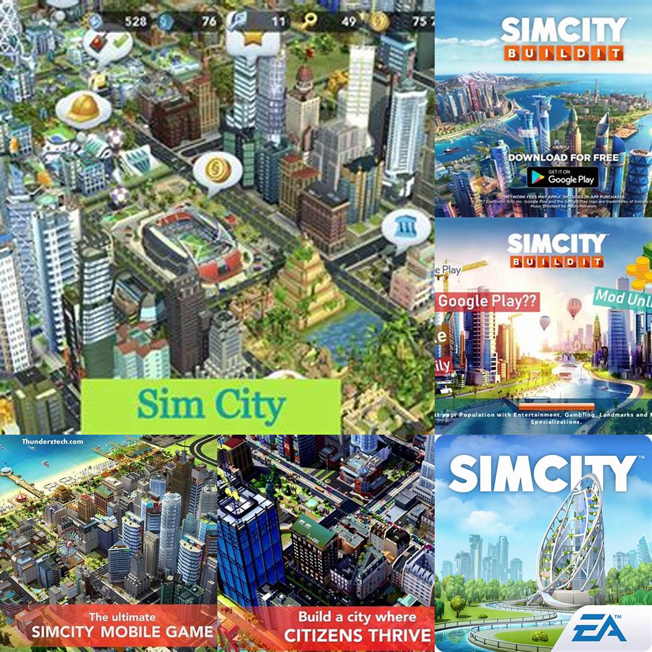 6 Gambar cara mengunduh mod apk SimCity BuildIt Unlimited Simcash