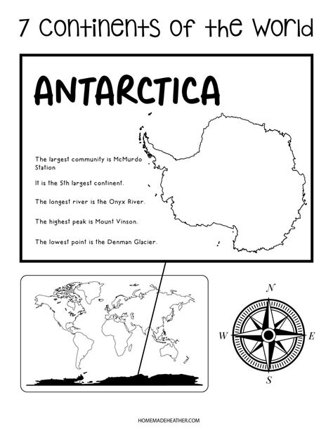 7 Continents Free Printables